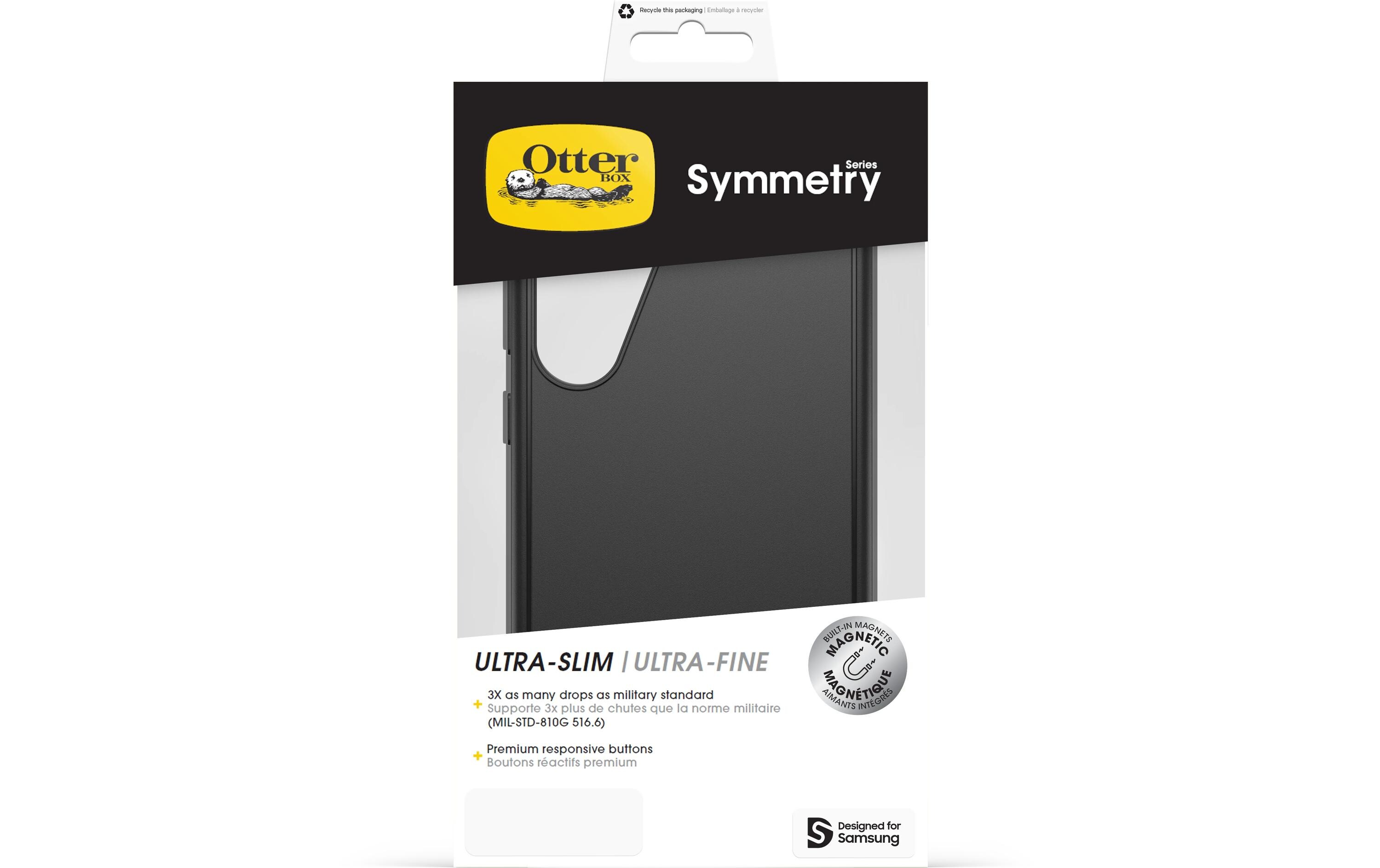 Back Cover Symmetry Galaxy S25+ SchwarzSchutzhülle mit Magsafe für das Samsung Galaxy S25+