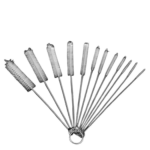 INF 12-pack multifunksjonelle rengjøringsbørster Hvit