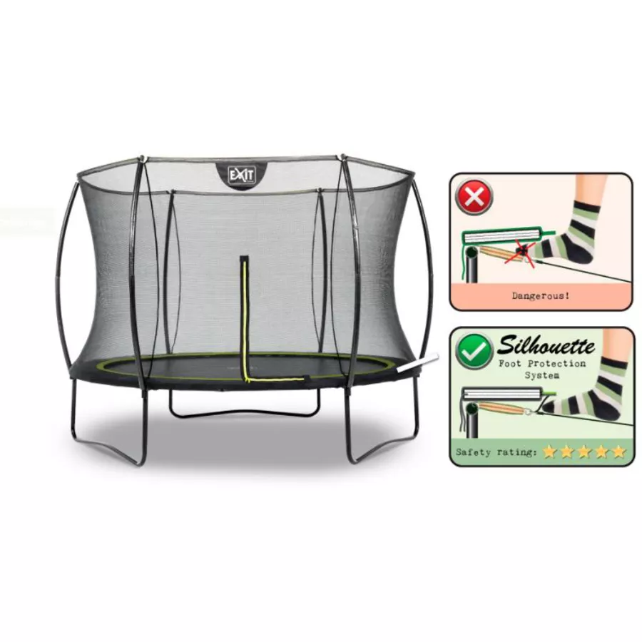 EXIT Trampolin Silhouette ø244cm - schwarz