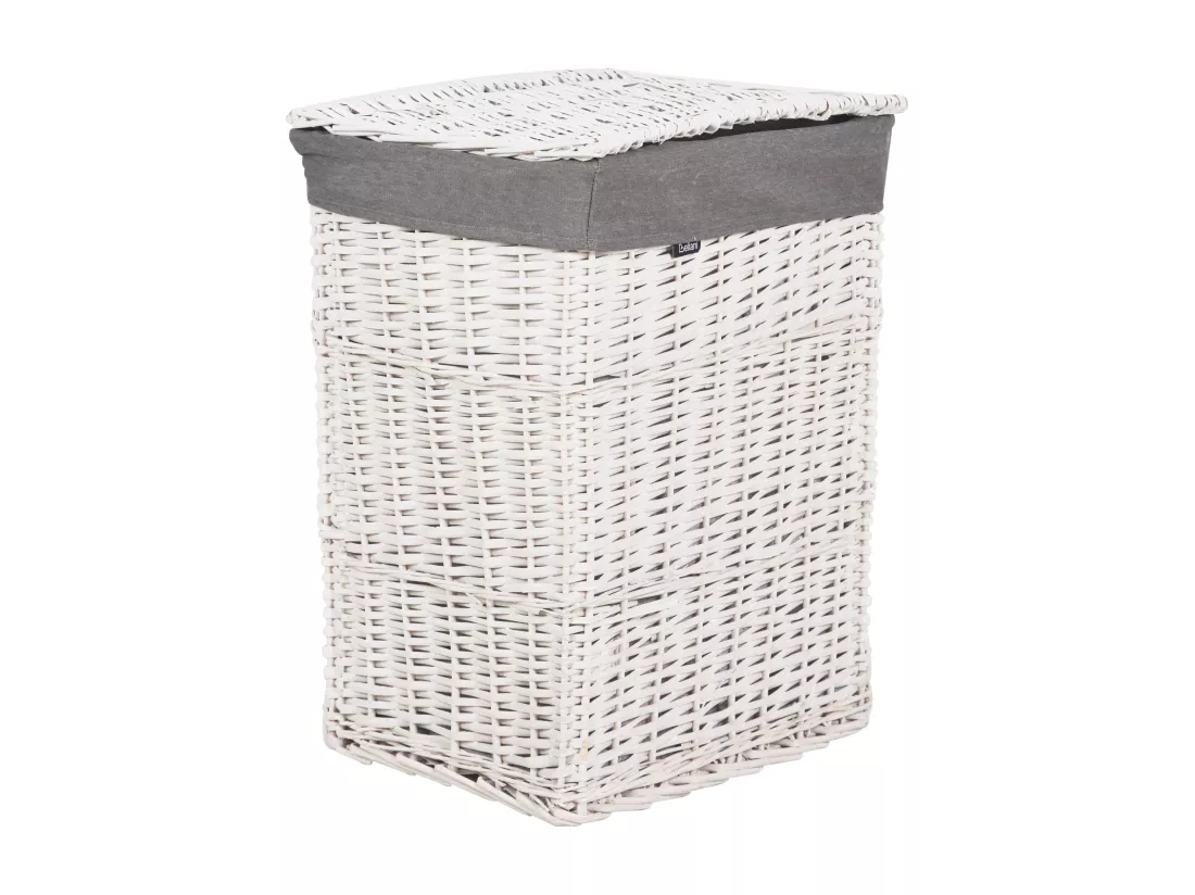 Lot de 5 paniers en saule gris ELLA