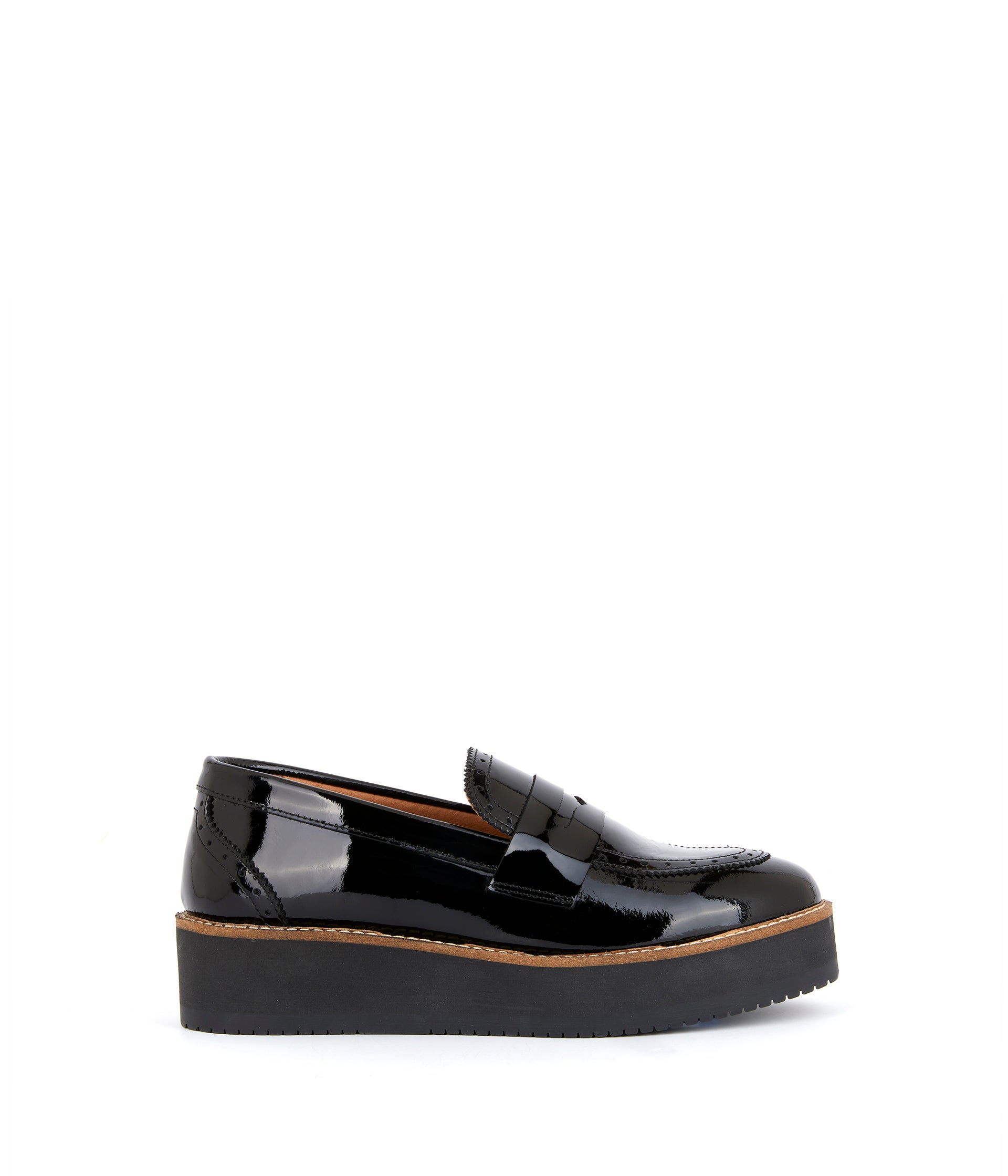 Mocassins noirs vernis Caliope