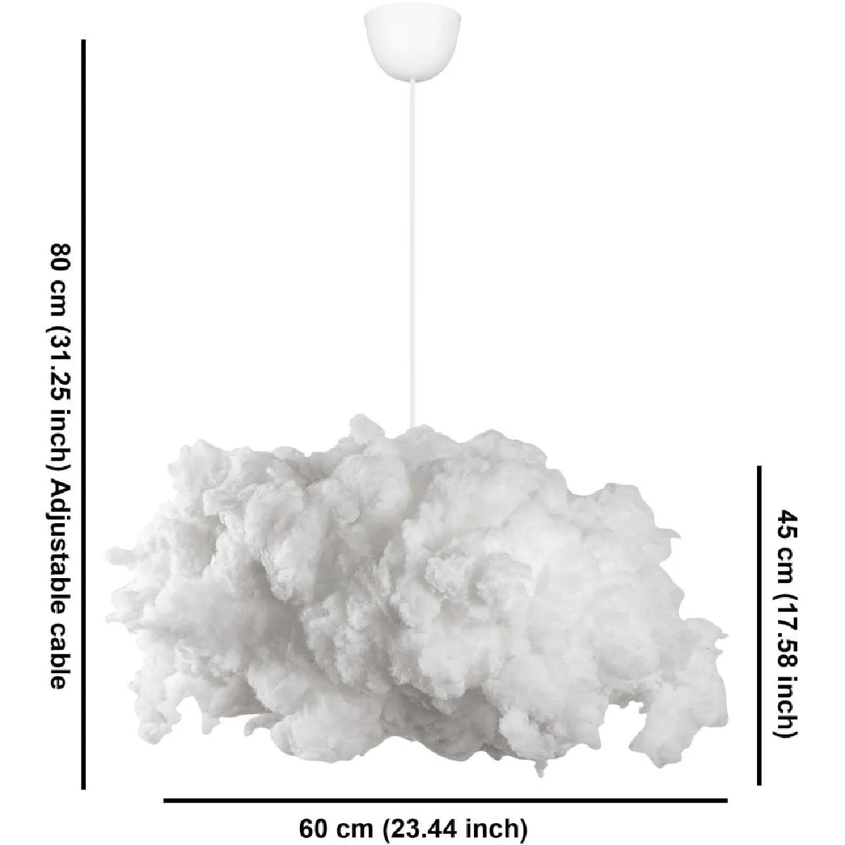 Hanah Home Suspension nuage - Blanc