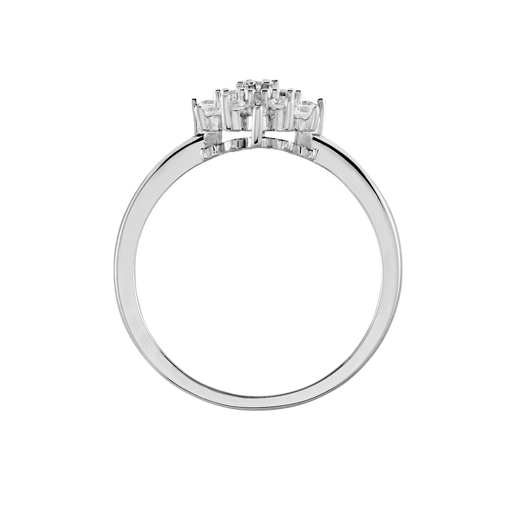 Bague Maximille Argent Blanc Oxyde De Zirconium