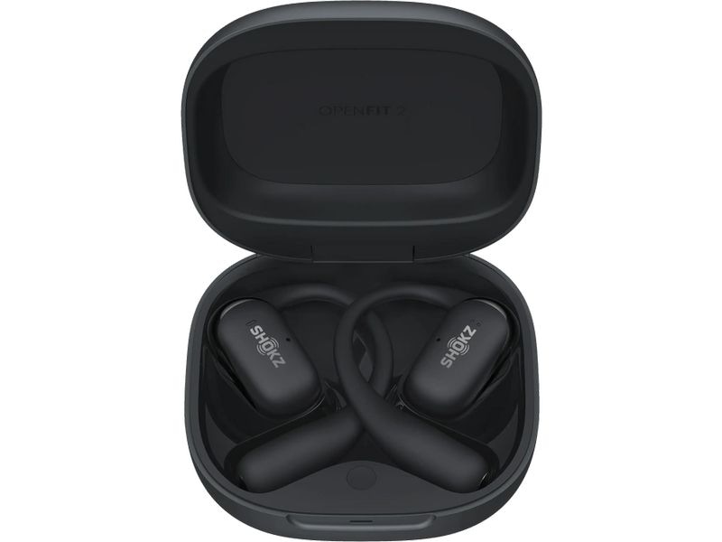 Shokz Wireless In-Ear-Kopfhörer OpenFit 2 Schwarz Kabellose Open-Ear-Kopfhörer