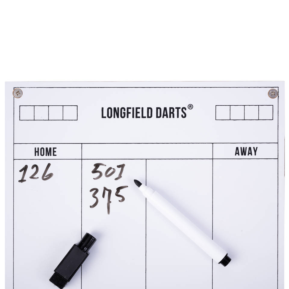 Longfield Darts houten cabinet + sisal dartbord
