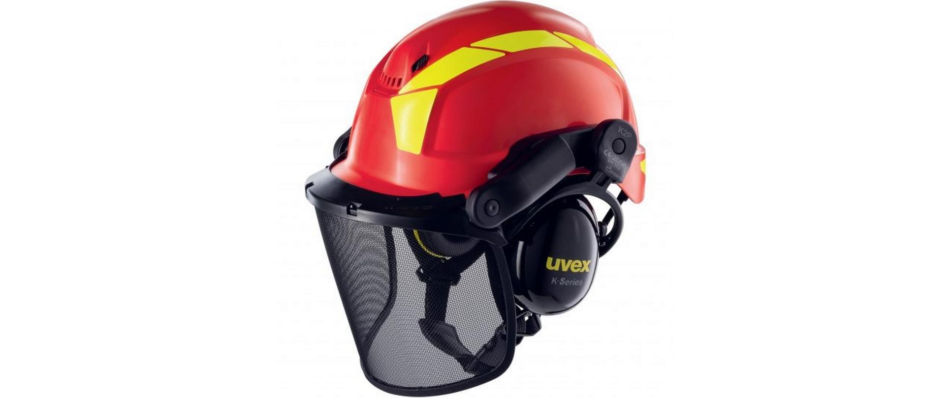 Schutzhelm Pheos Forestry, Rot<br>Forsthelm Komplettset