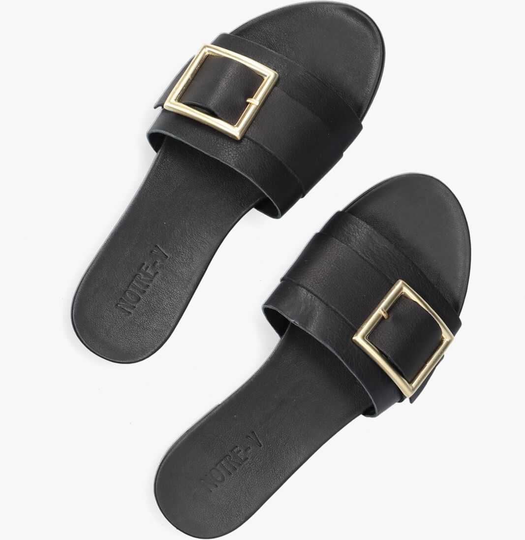 NOTRE-V zwarte notre-v slippers 10201