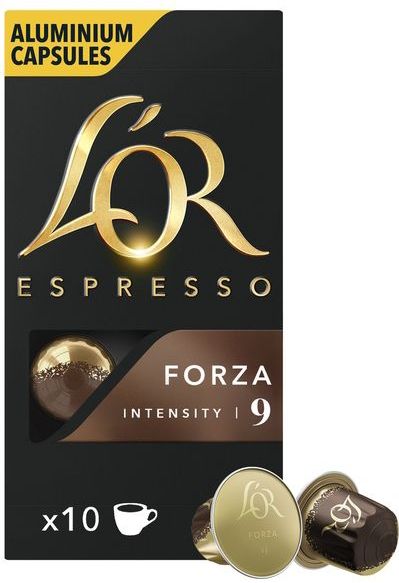 L'OR - FORZA - Koffiecapsules - 10 st. - Aluminium - Compatibel met Nespresso®