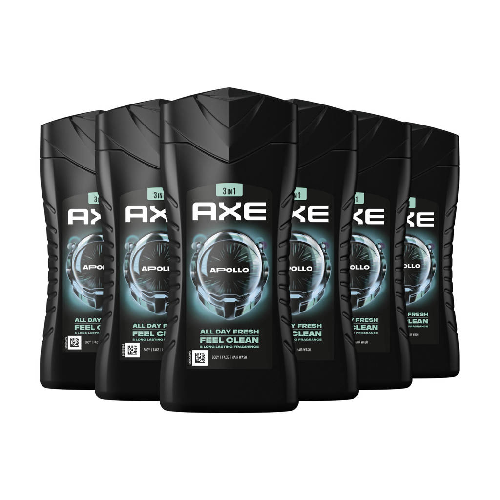 Frisse geurApollo 3-in-1 douchegel - 6 x 250 ml