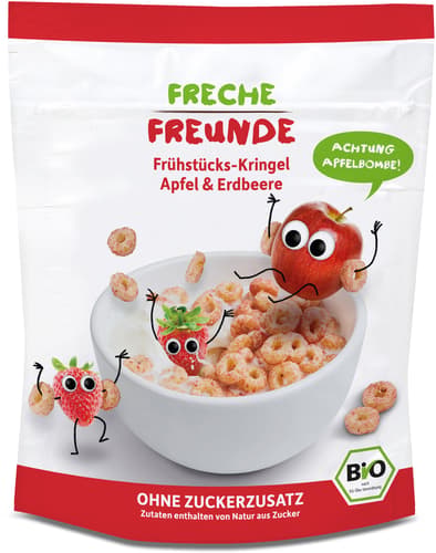 Freche Freunde Bio „Frühstücks-Kringel Apfel & Erdbeere\