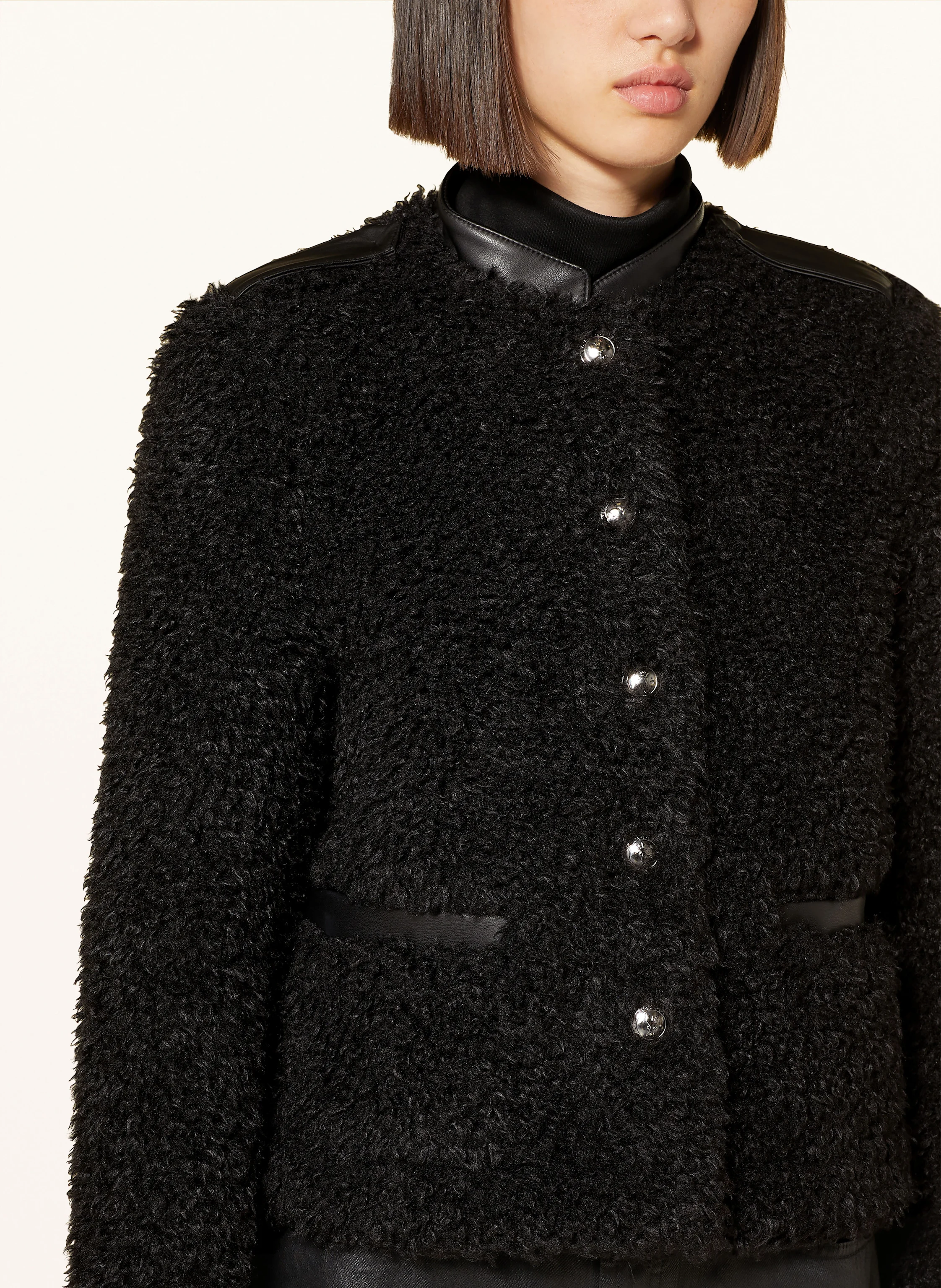 PATRIZIA PEPE Teddyfell-Jacke