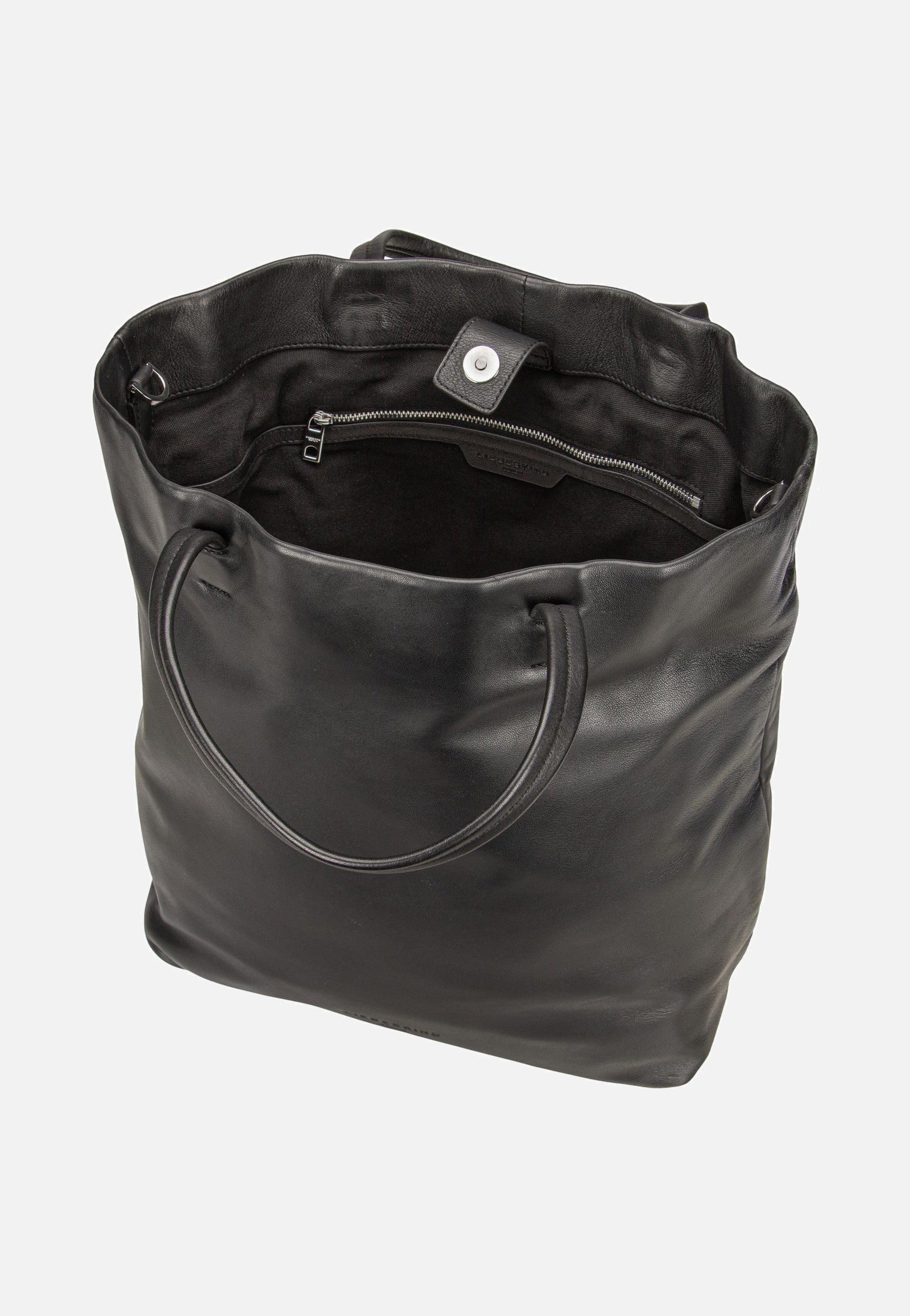 Hera L Sheep Natural Black - Hobo Bag