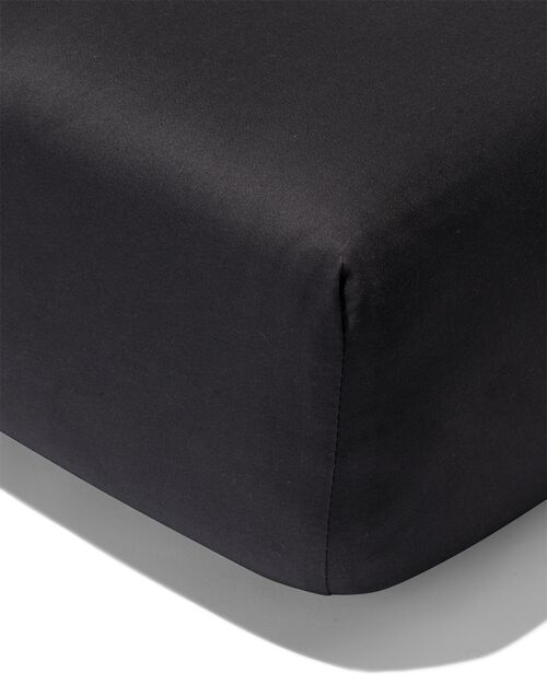 drap-housse satin 90x220 gris foncé