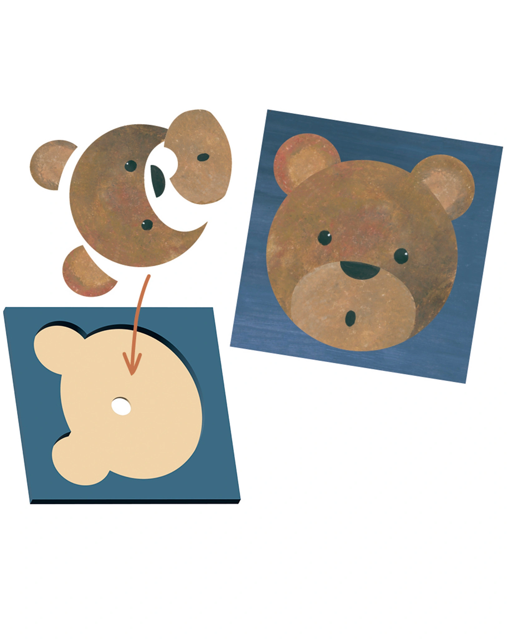 Puzzle FOREST ANIMALS 4 Stück