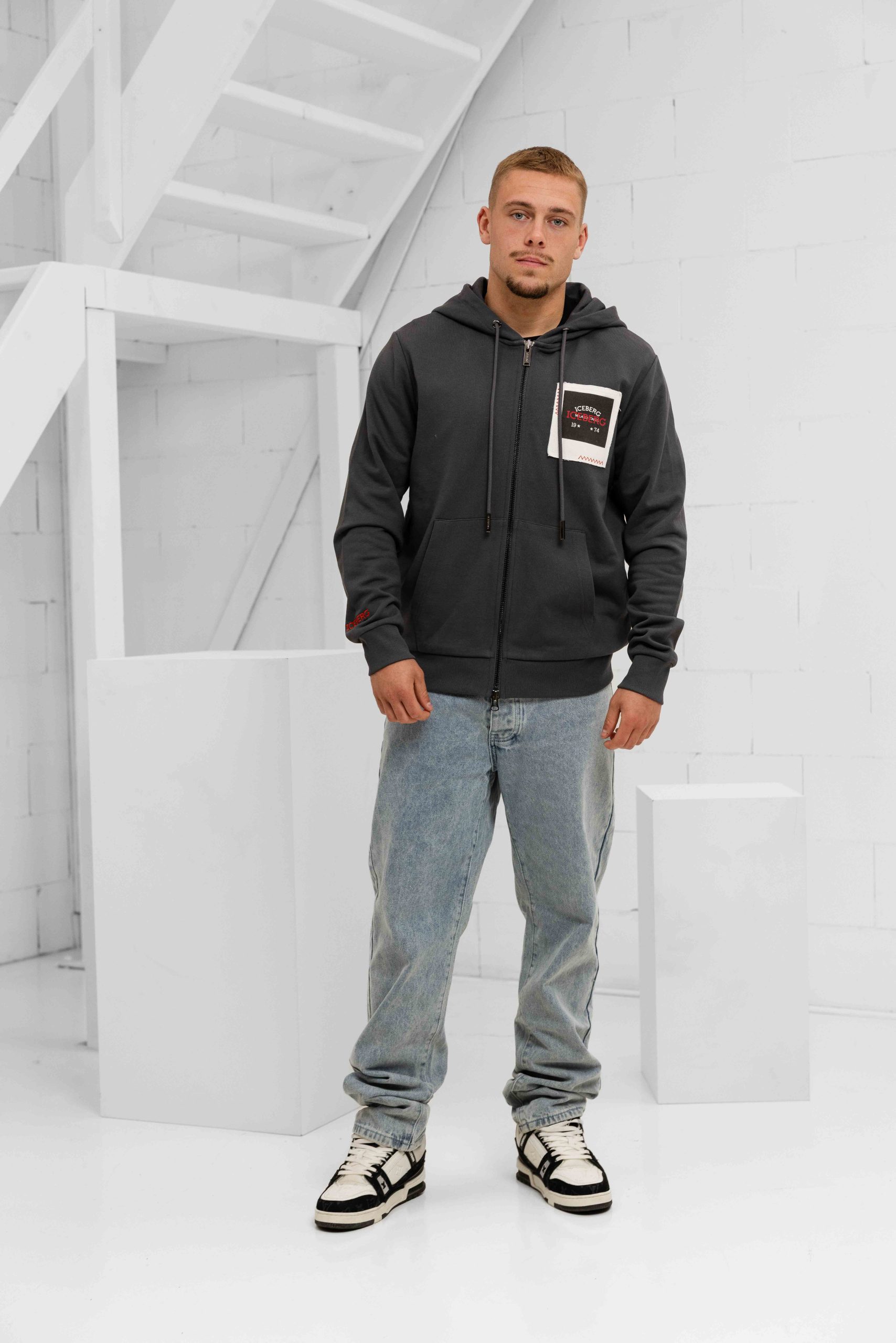 Iceberg 5C Felpa E020 Vest Heren Grijs