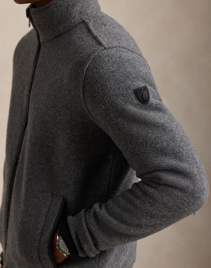 Polo Ralph Lauren ELEVATED WOOL-LSL-FUZ Fortress grey heather