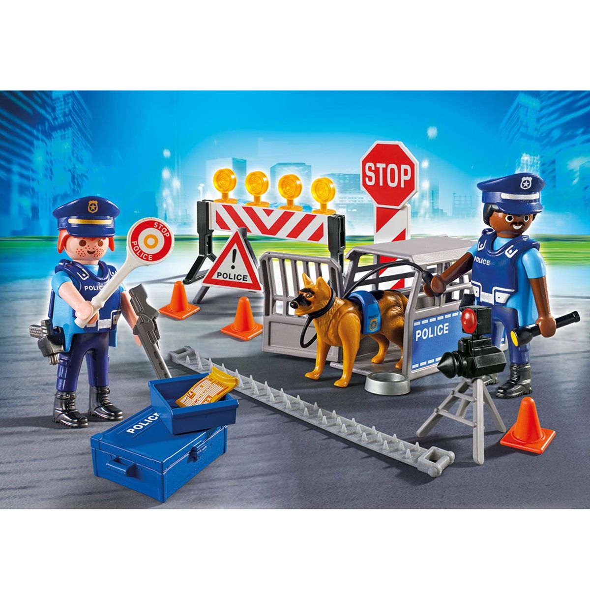 Barrage de police Playmobil City Action 6924