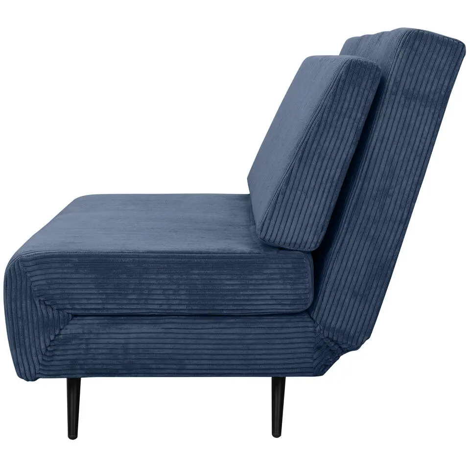 Mallory - Slaapbank 140 cm in blauwe stof