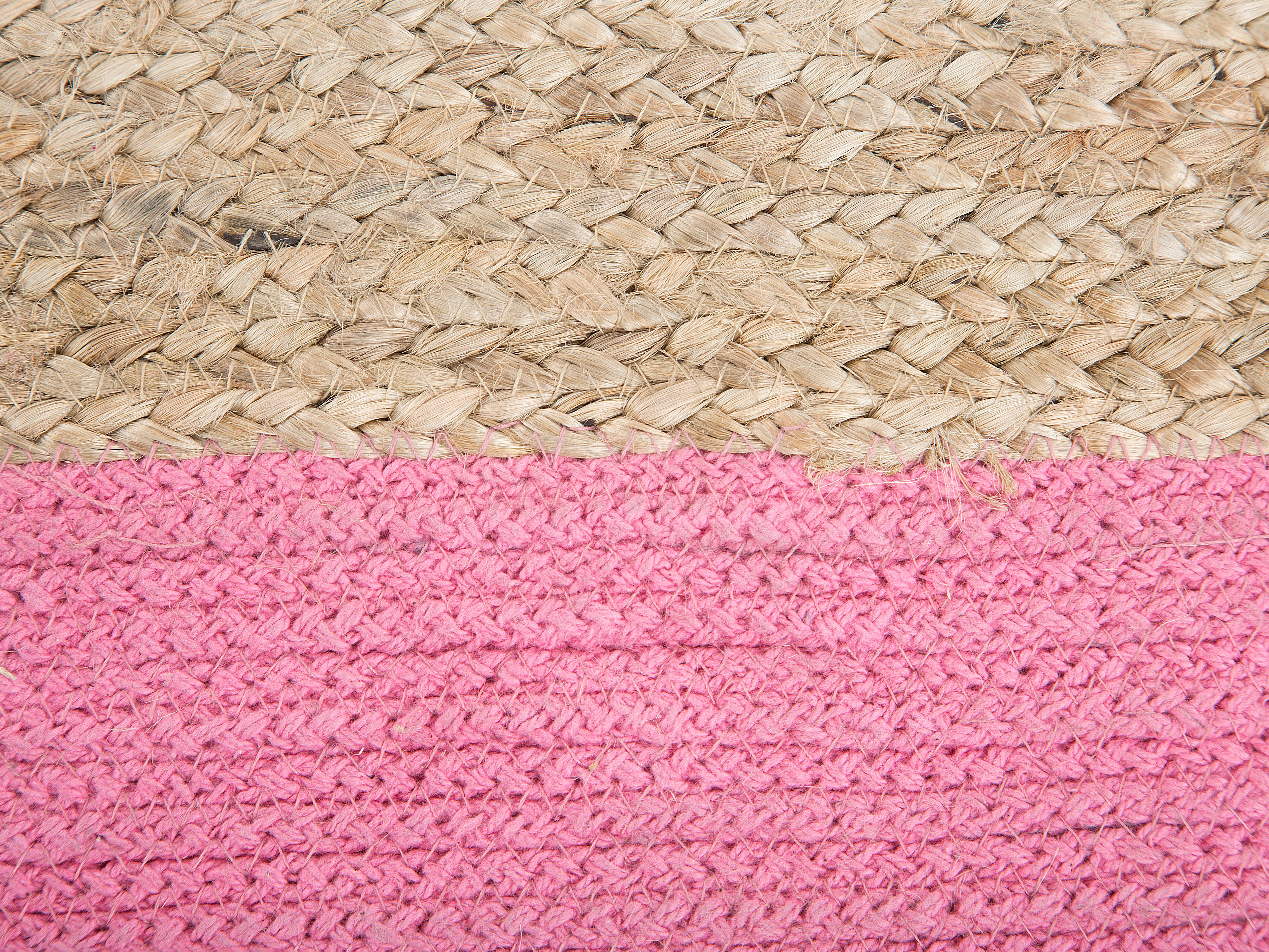 Poef KIRAMA Jute Roze