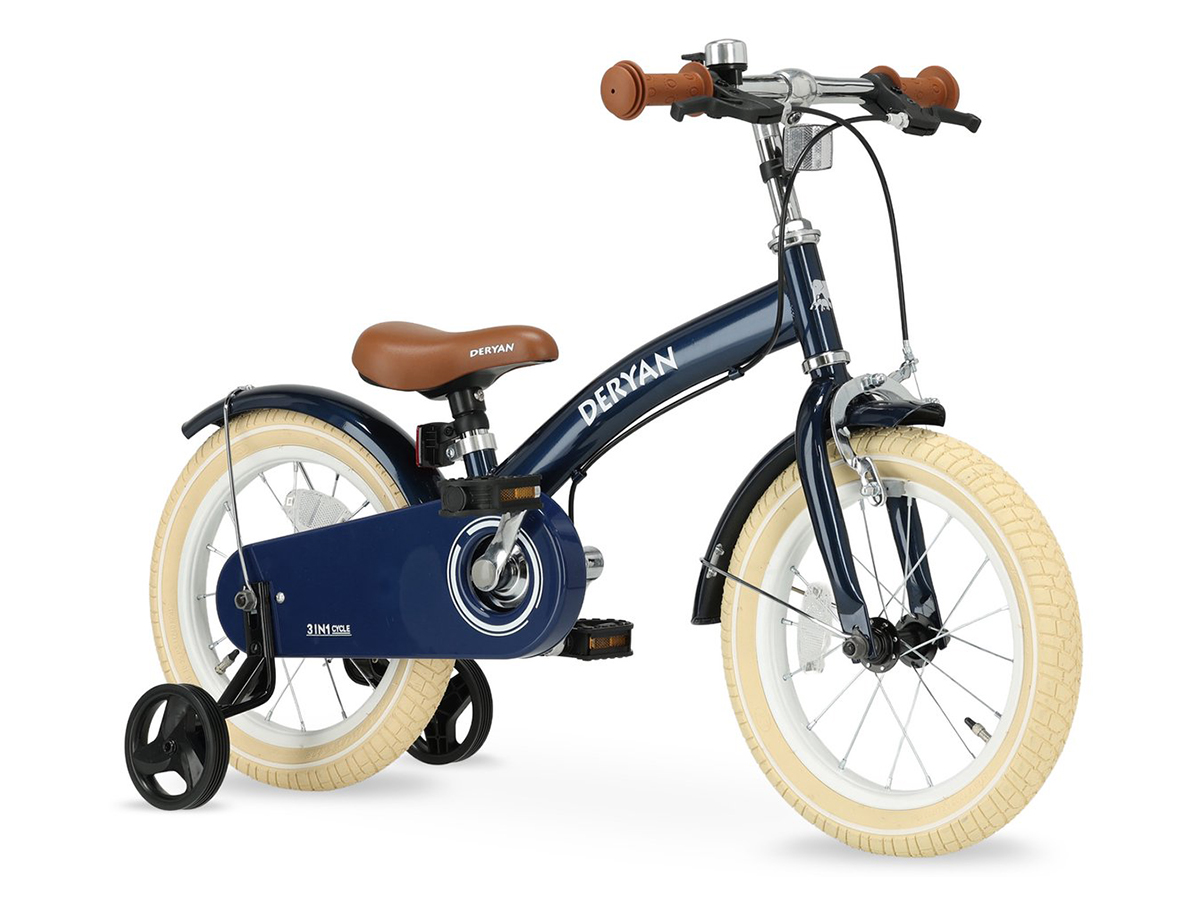 Deryan Luxe 3-in-1 Blue kinderfiets - 14 inch