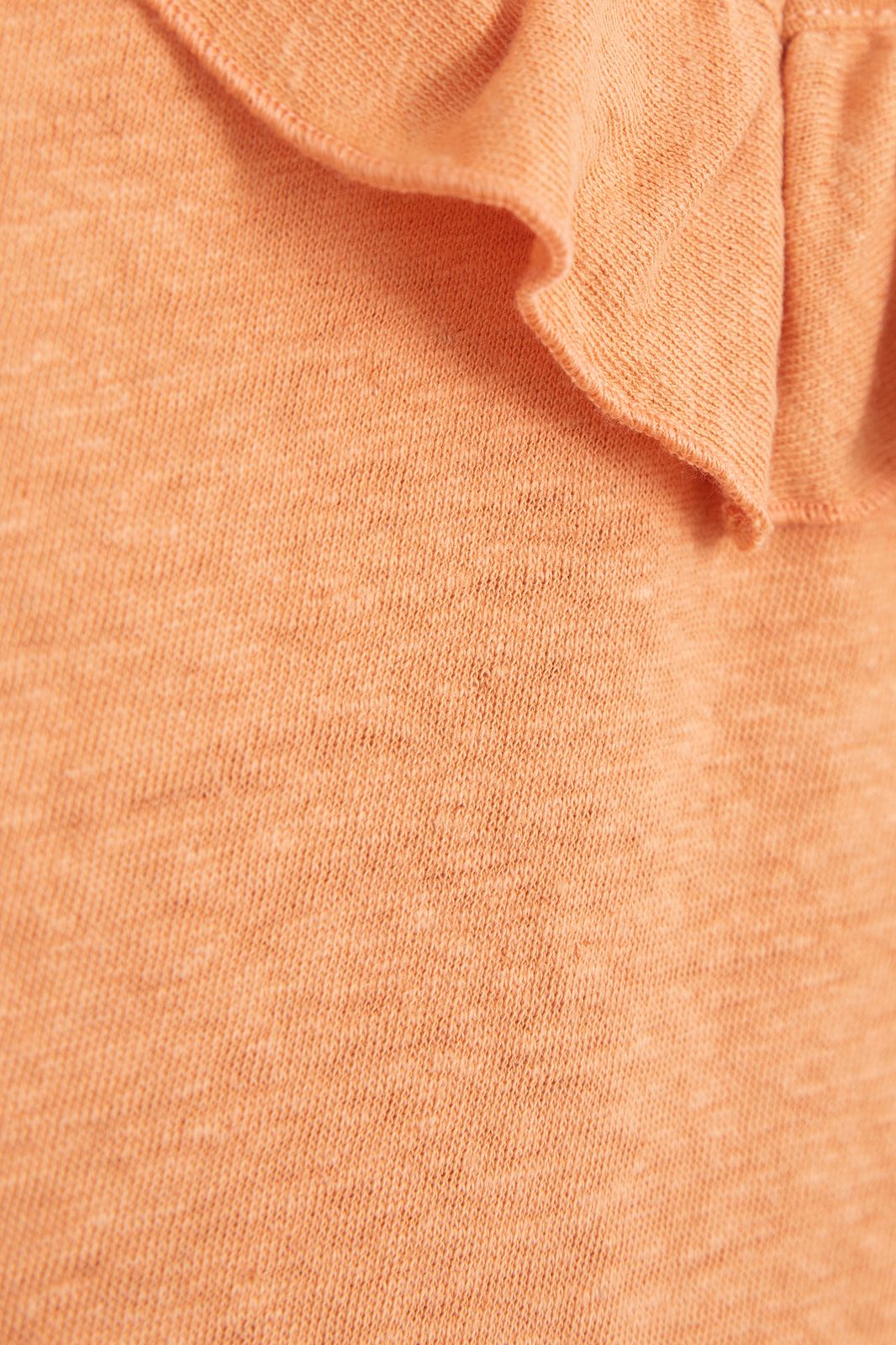 Oranje singlet met ruffles