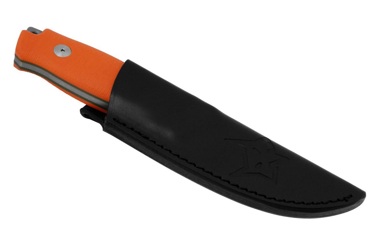 Fox Knives Rifle Muzzle FX-664 OR, Orange G10 vaststaand mes, Raven Knives design