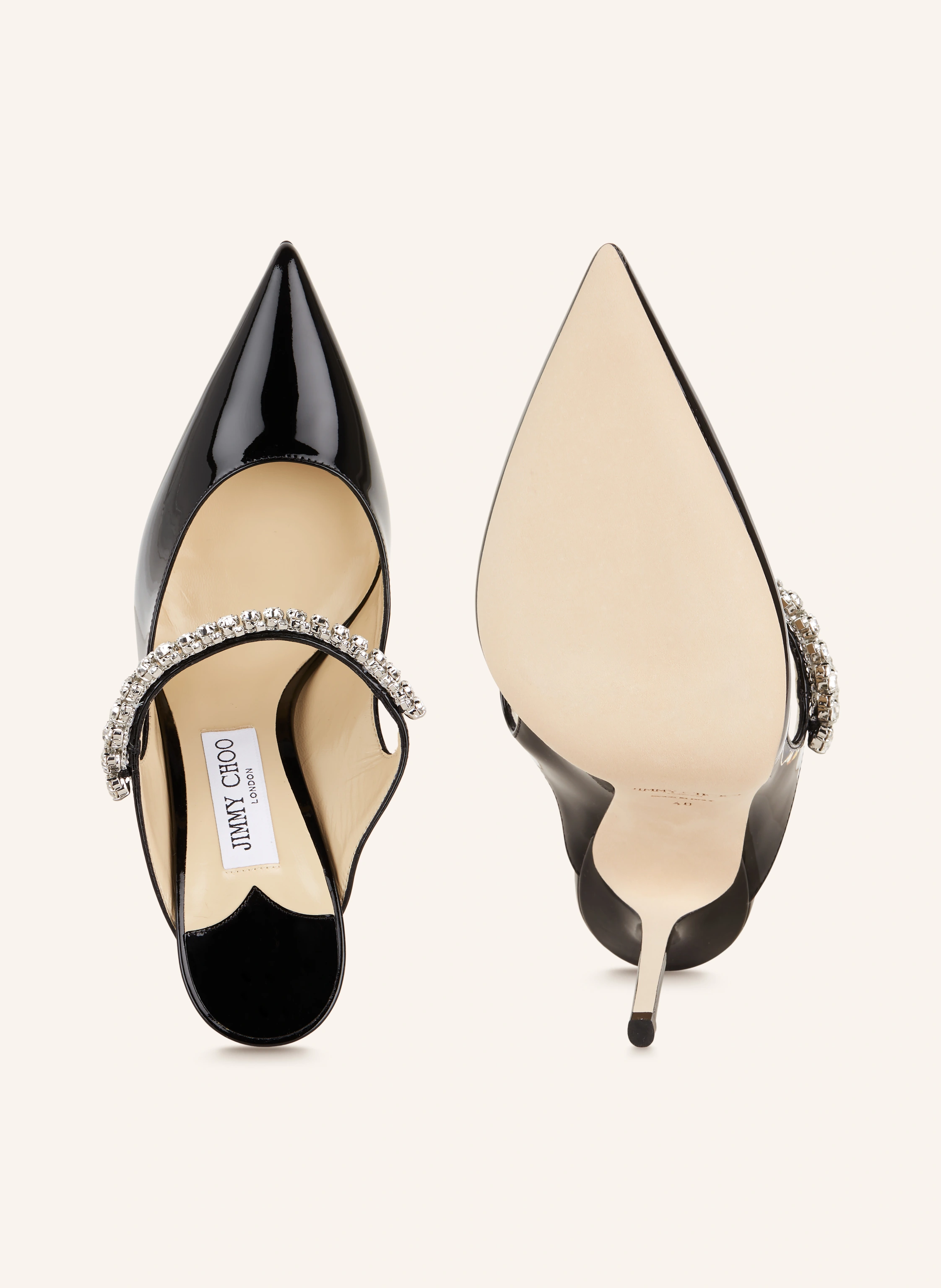 JIMMY CHOO Mules BING 100 mit Schmucksteinen