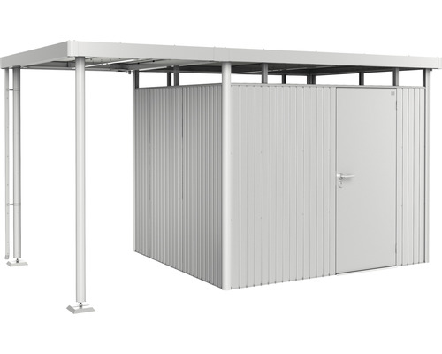Biohort zijdak voor tuinhuis HighLine 3, maat S, 150 x 235 cm, zilver-metallic