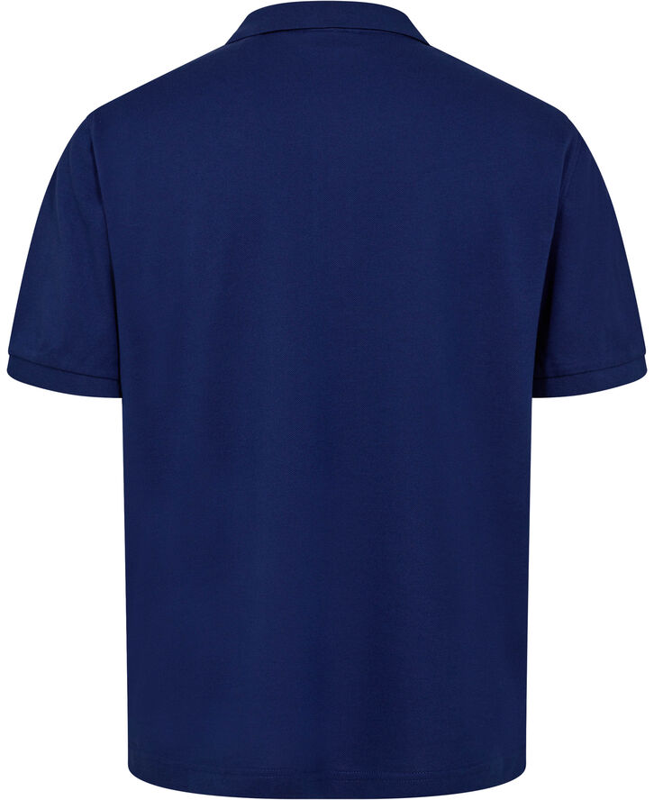 Gant SHIELD LOGO SS PIQUE Rich navy