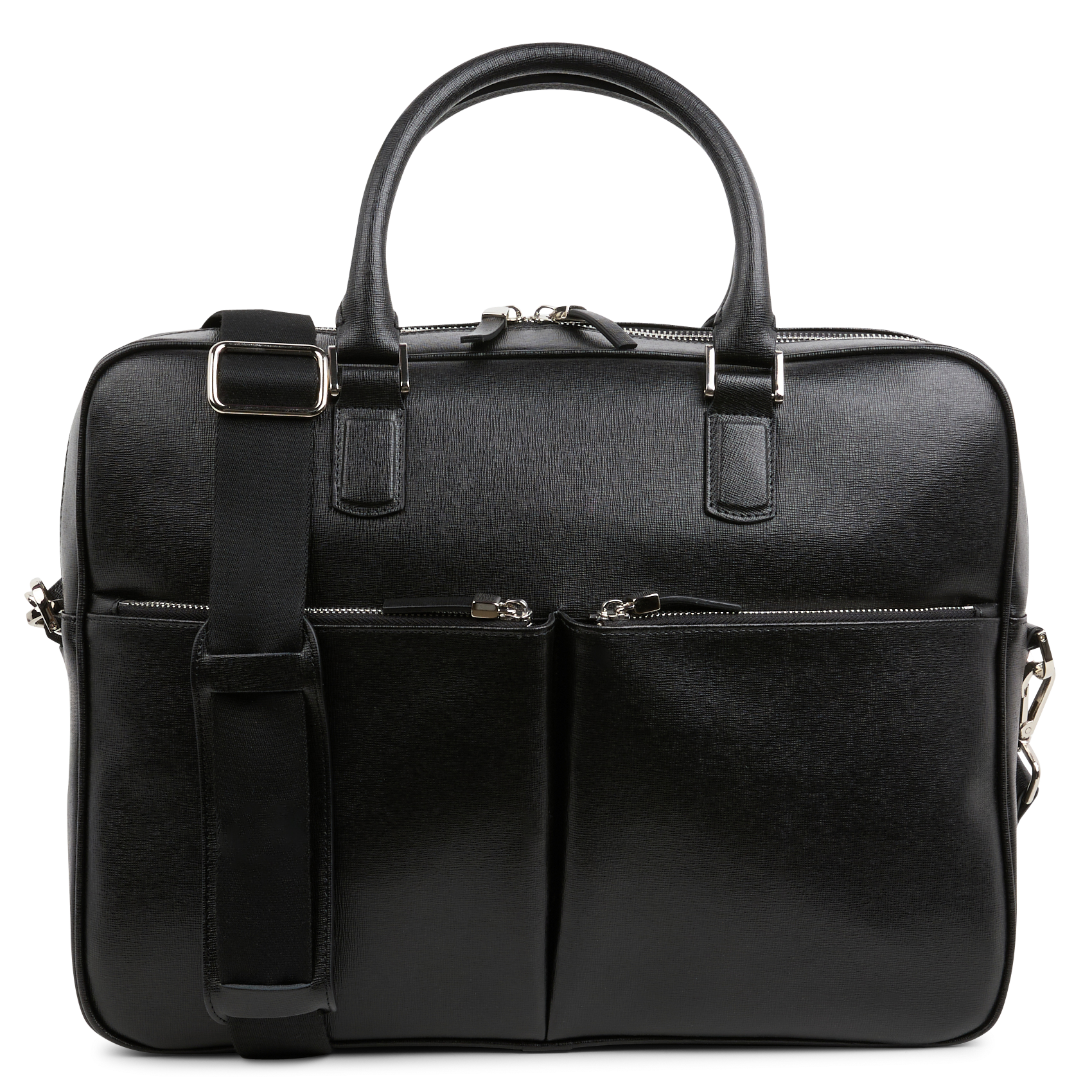 Porte-documents en cuir| Noir