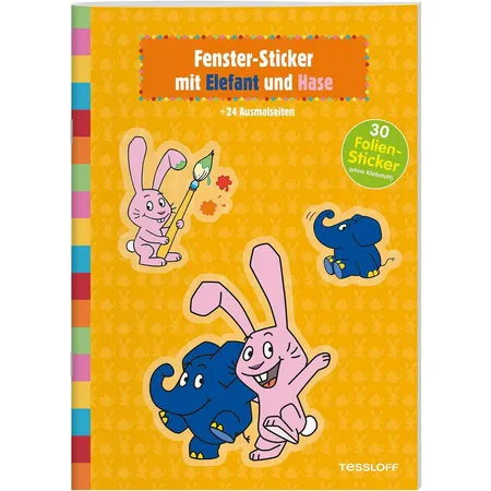 Tessloff Fenster Sticker mit Elefant und Hase