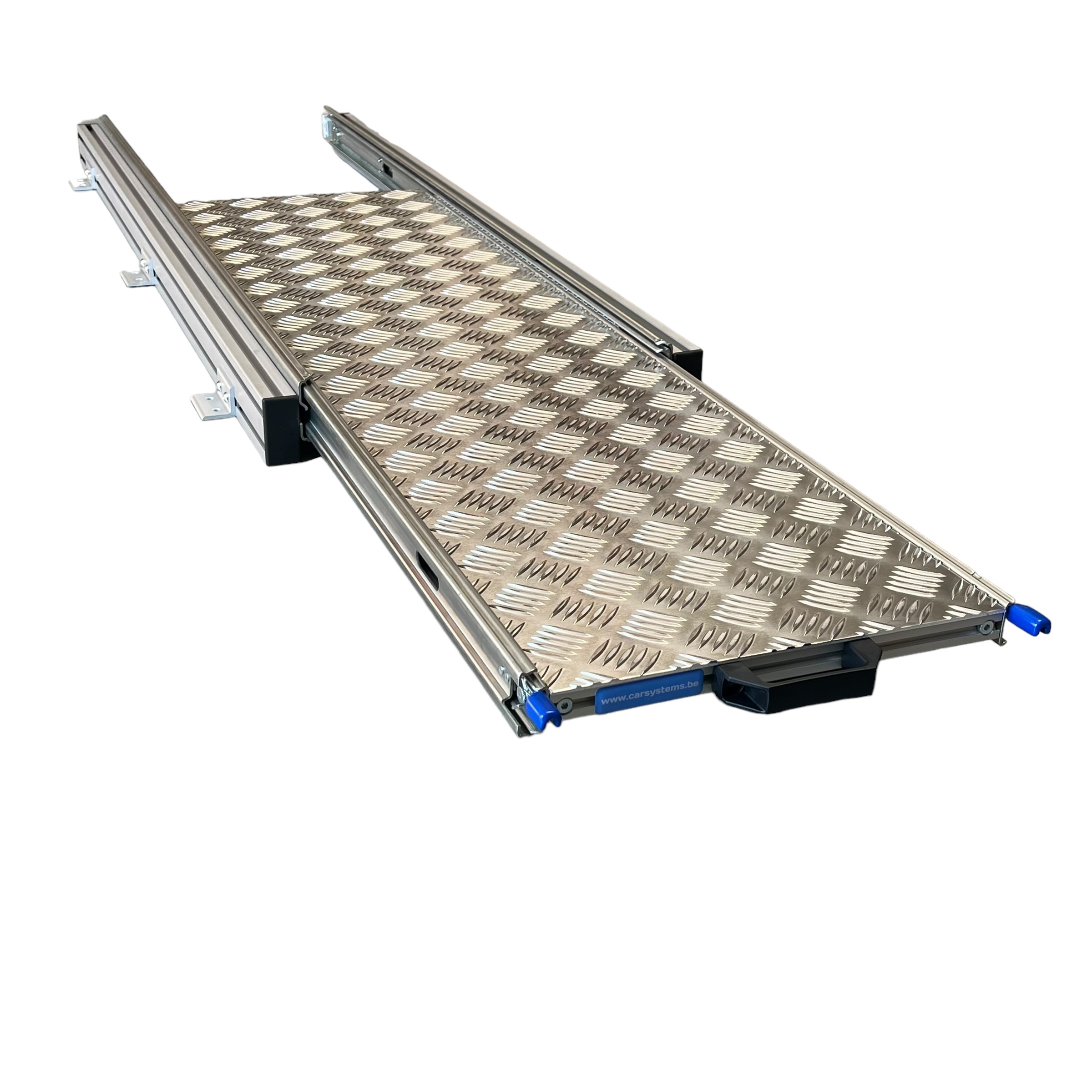 Aluminium 120x30 cm camper schuifframe met traanplaat
