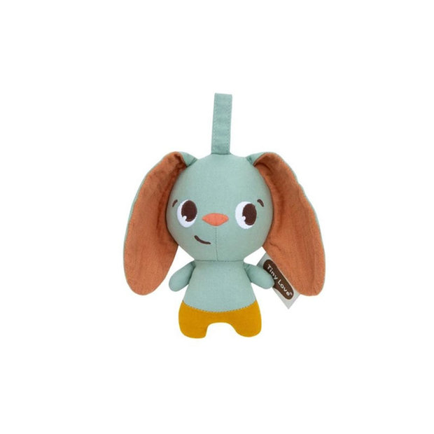 Doudou hochet Thomas le lapin Garden of adventures - Bleu - TINY LOVE