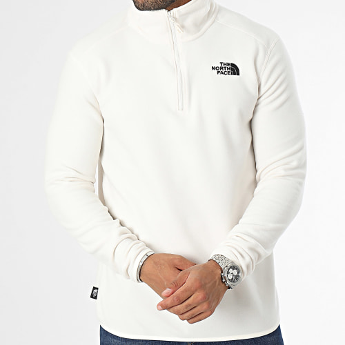 Veste Polaire Col Zippé Glacier Blanc