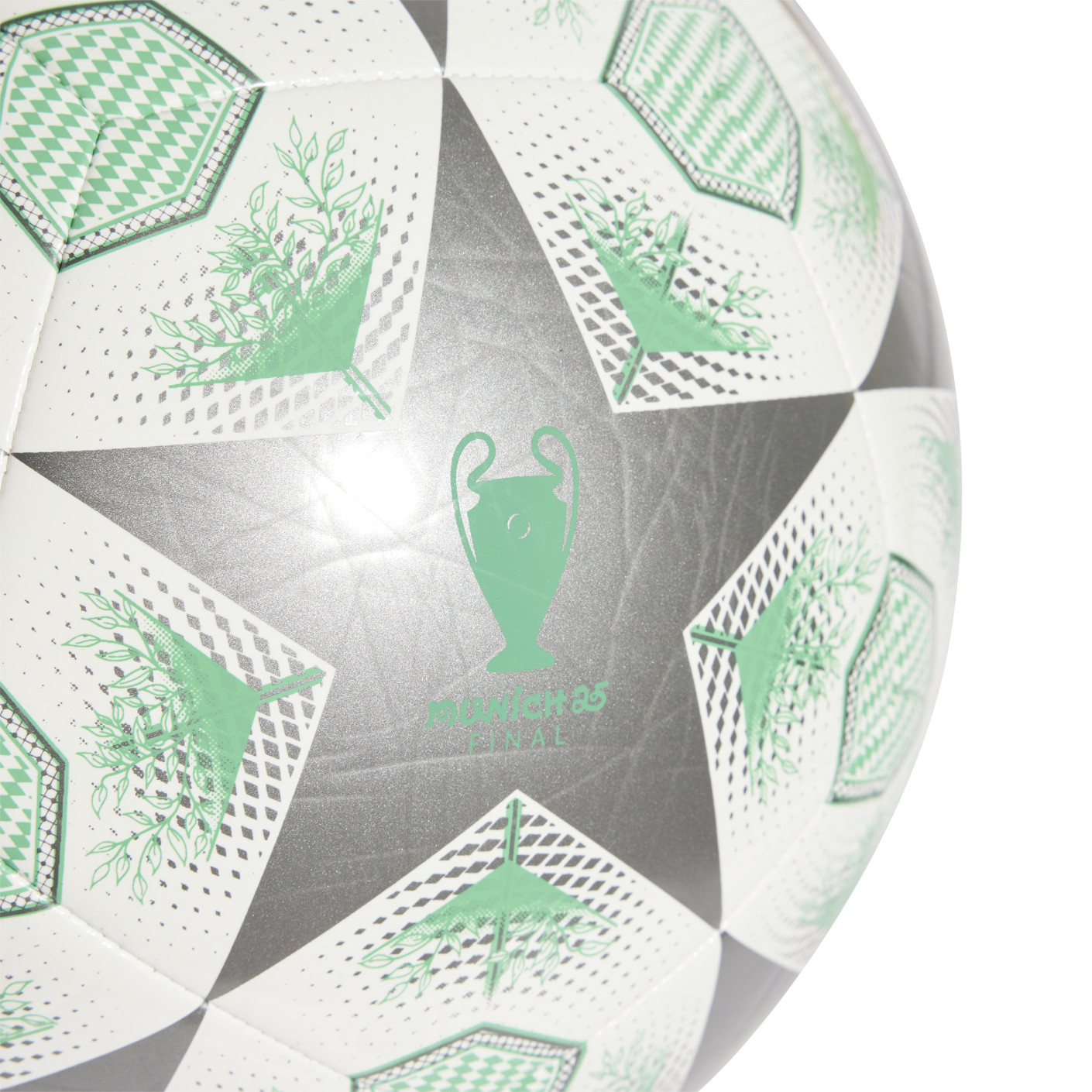 Adidas UEFA Champions League Club Voetbal Maat 5 2024-2025 Wit Zilver Groen