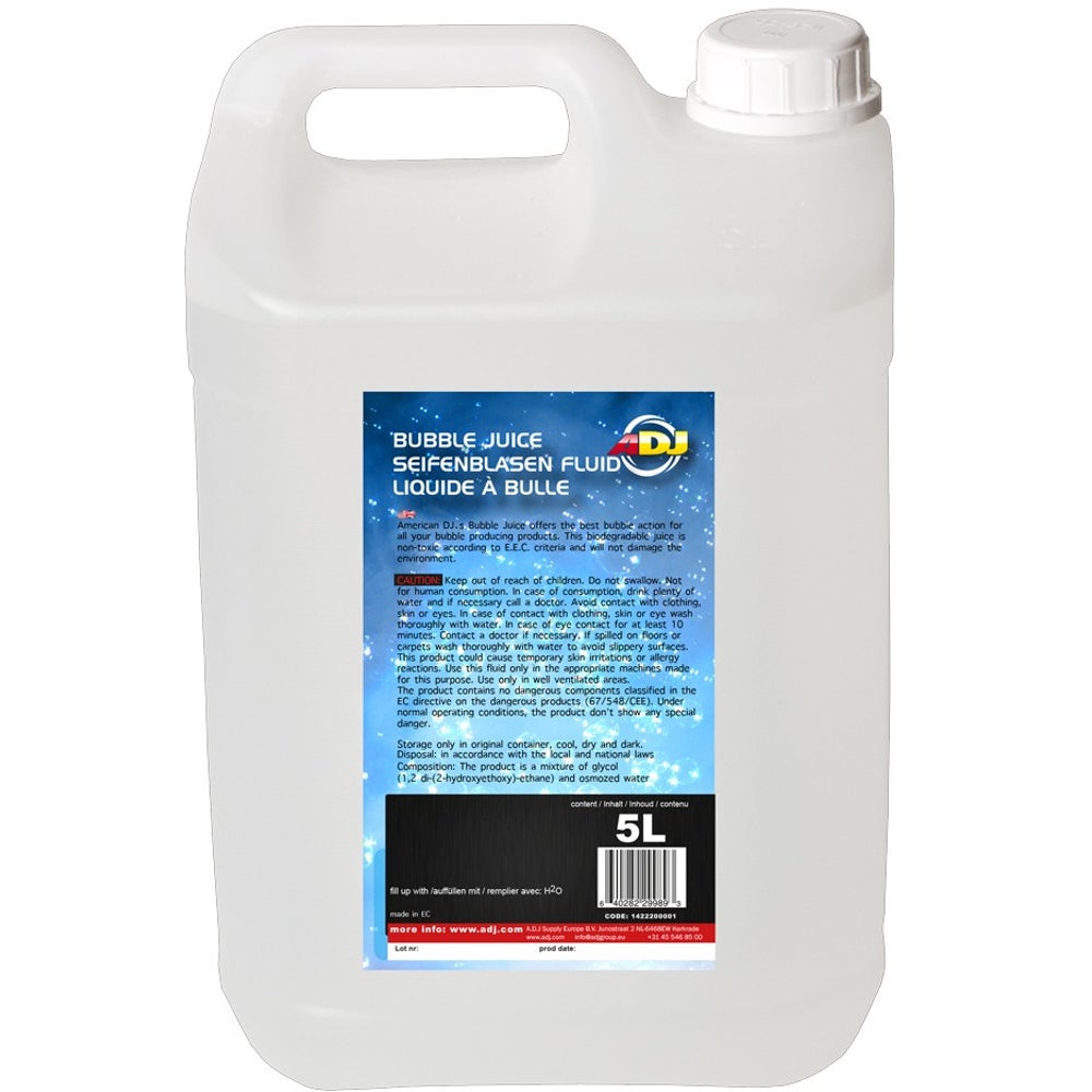 ADJ bellenblaasvloeistof 5L Ready Made