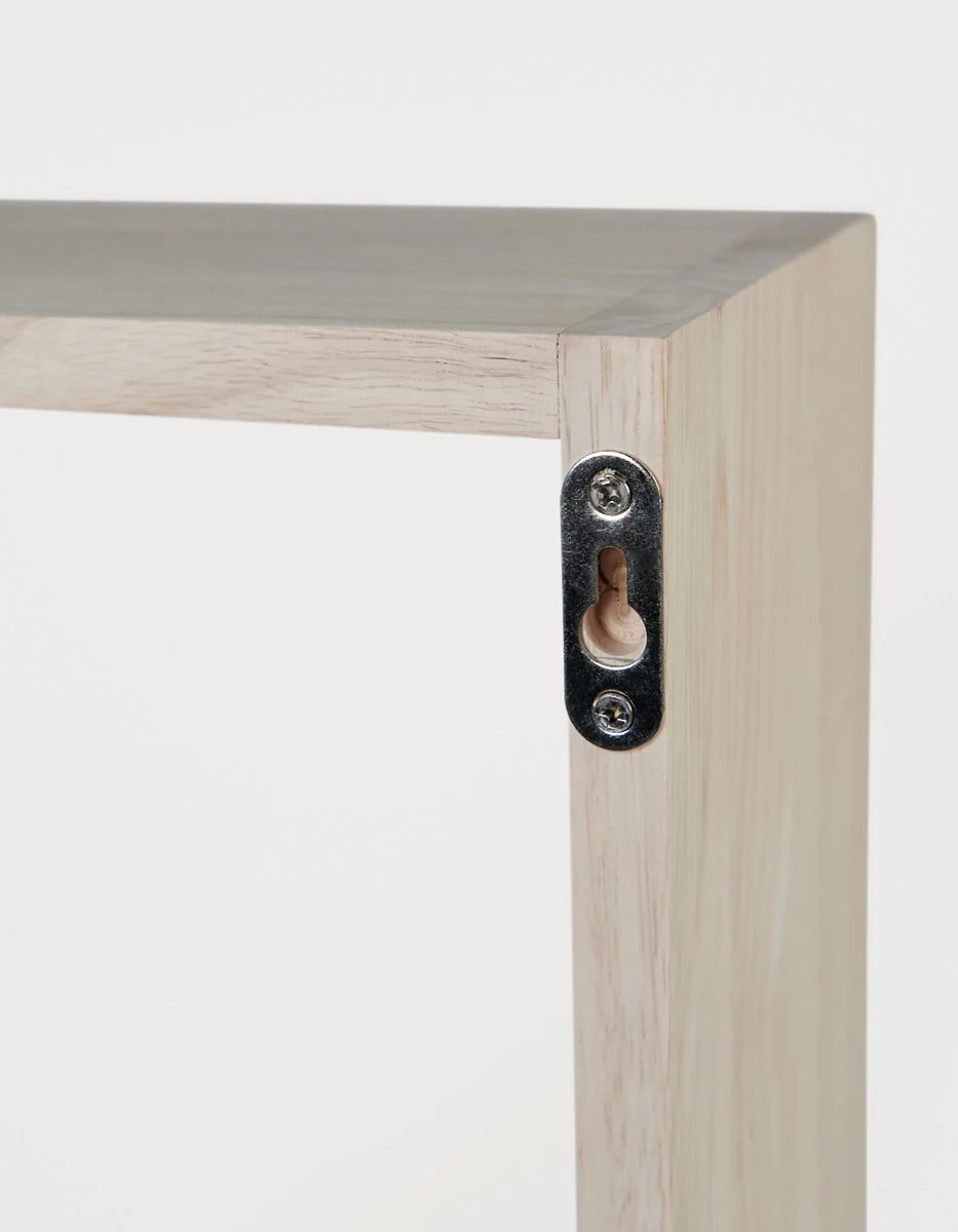 Hylle lys natur - 30x15x19 cm
