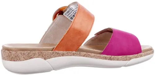 Remonte oranje/paars combi R6858-38 - maat 37 slipper oranje/paars combi - maat 37 Calandschoen