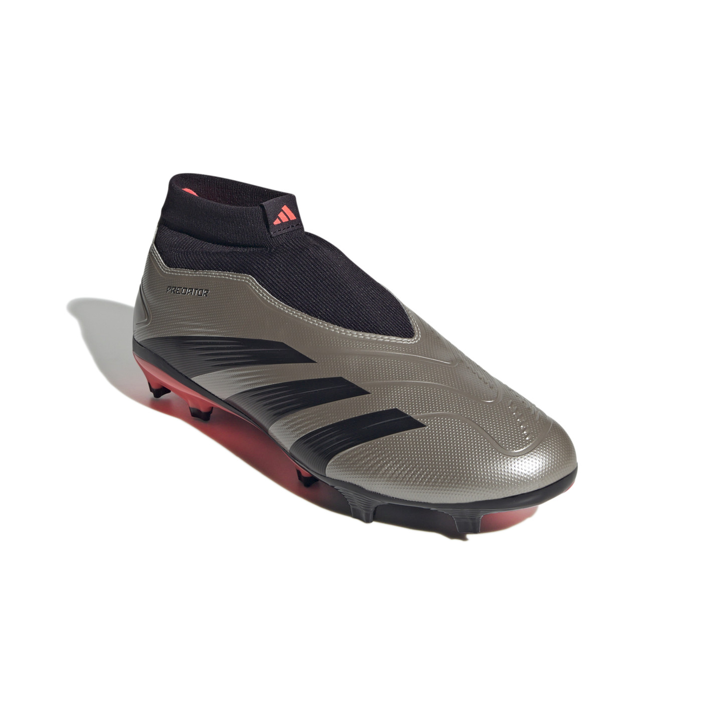 Adidas Predator League Veterloze Gras Voetbalschoenen (FG) Zilver Zwart Roze
