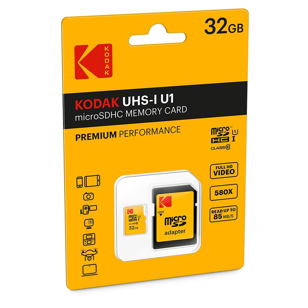 32GB Premium Performance Micro SDHC TransFlash Speicherkarte Class 10 UHS-I U1 mit SD Adapter (EKMSDM32GHC10K)