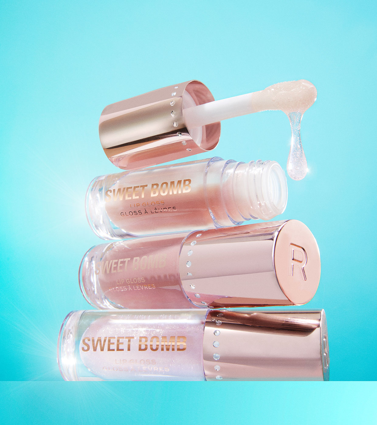 Revolution - *Y2K Baby* - Brilho labial Sweet Bomb - Candyfloss Pink Glitter