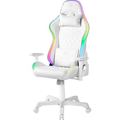 Deltaco RGB gamerstol GAM-080 - hvid