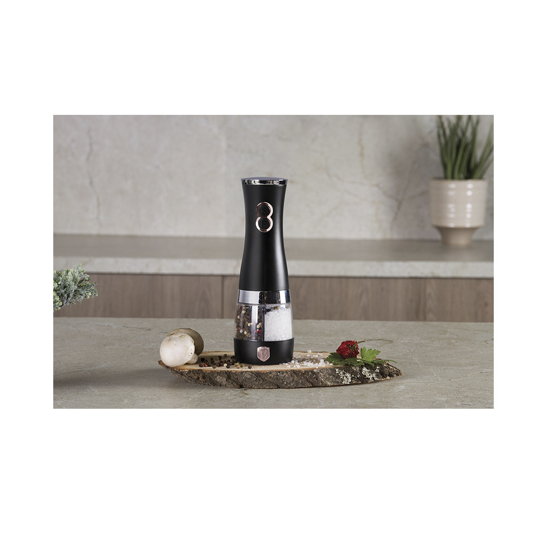 Berlinger Haus Salz- und Pfefferstreuer 2 in 1 Black Rose Collection