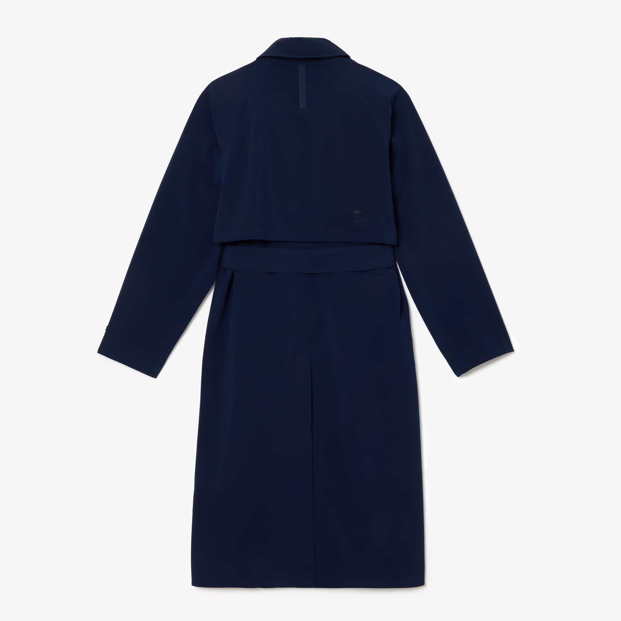 Trench oversize femme Lacoste en double face extensible Manteaux & Vestes - Bleu - Lacoste - Femme