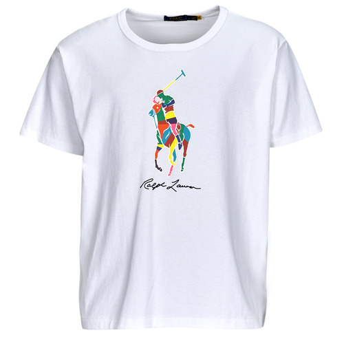 Polo Ralph Lauren - TSHIRT MANCHES COURTES BIG POLO PLAYER Blanco