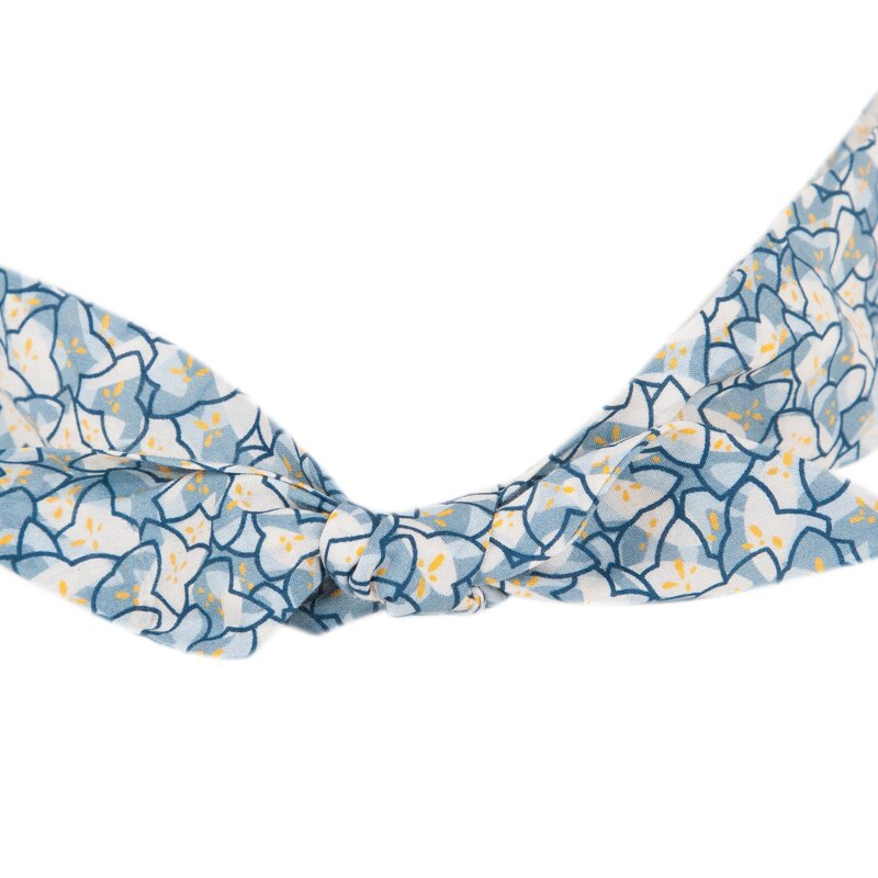 Bandeau bleu imprimé Liberty fleuri bébé fille Absorba Aucune nuance