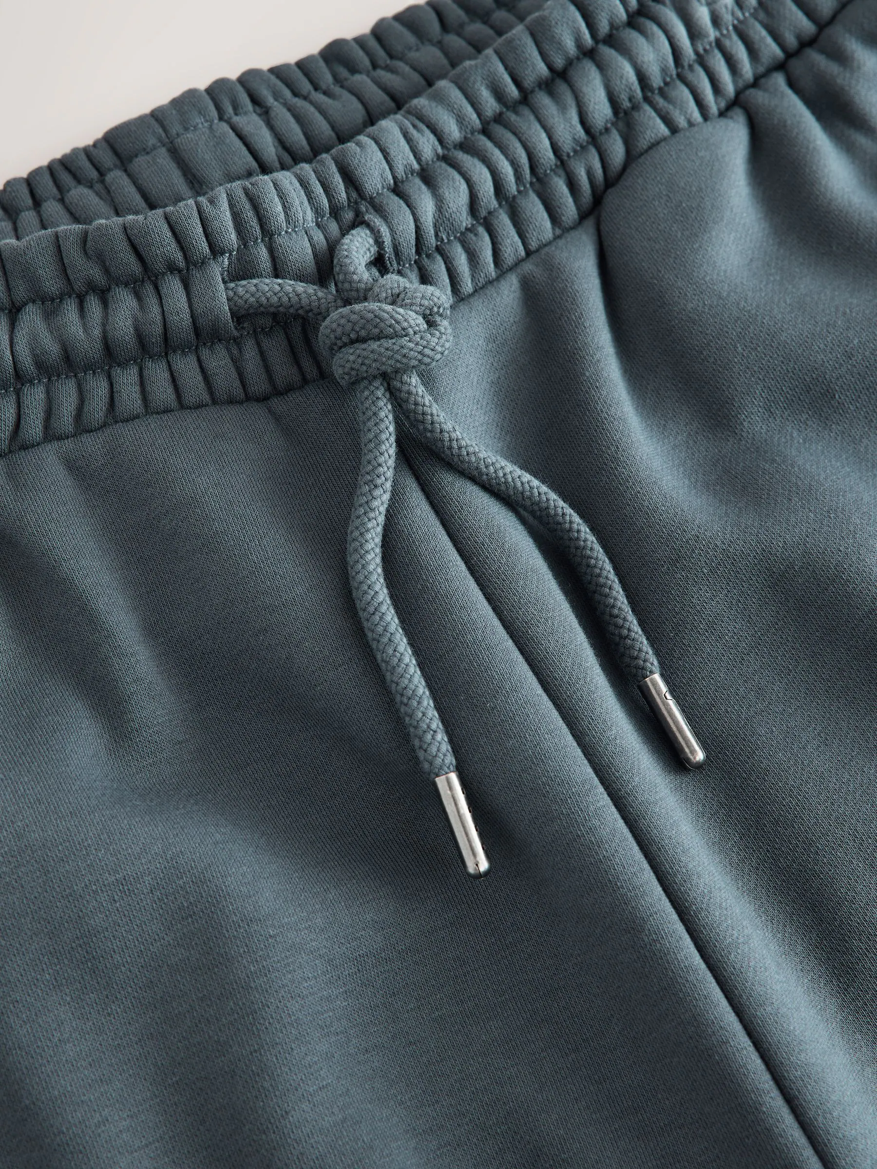 Staalblauw - Straight fit - Katoenrijke Jersey Joggingbroeken