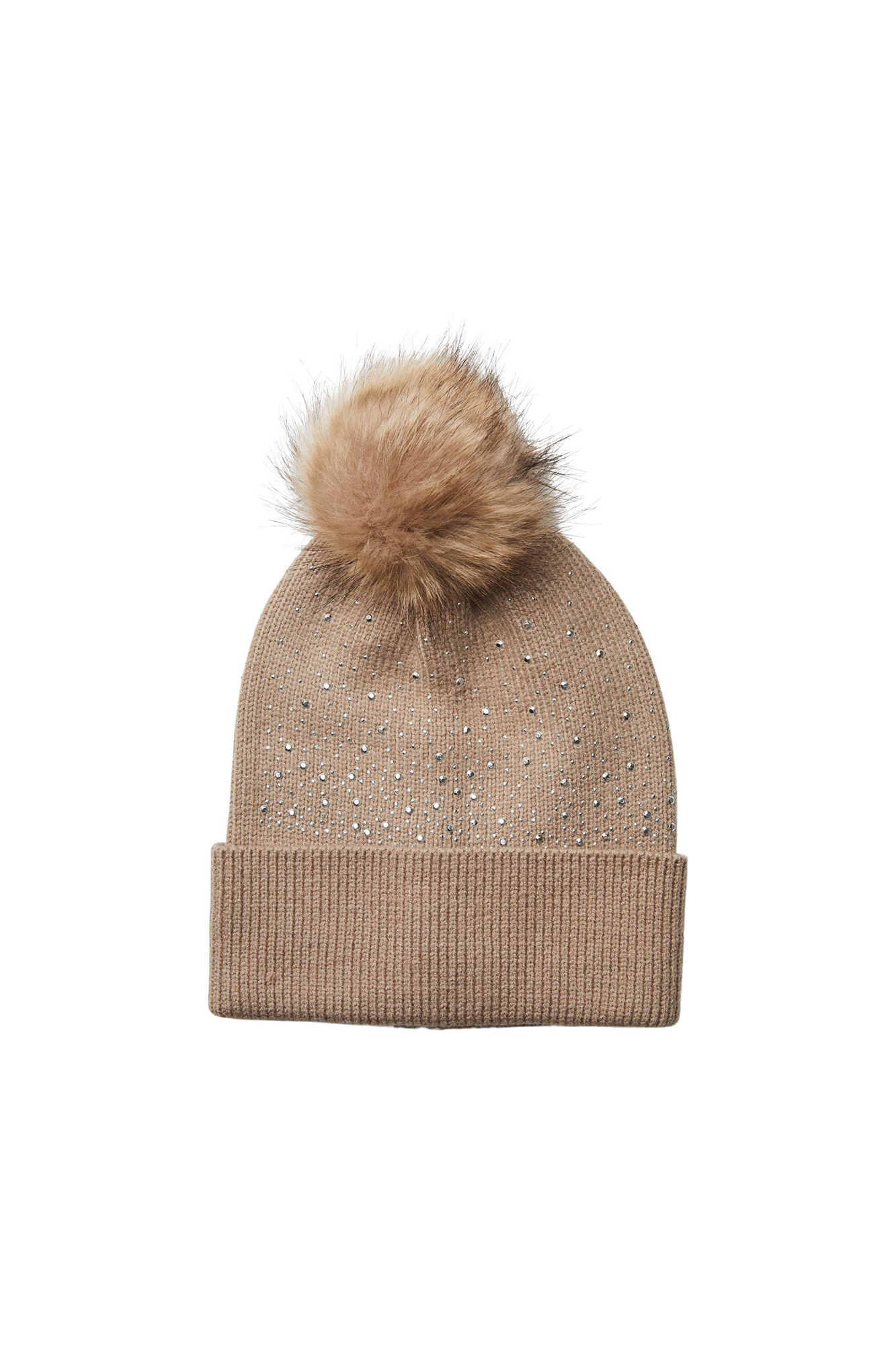 Gorro de tricô com pompom