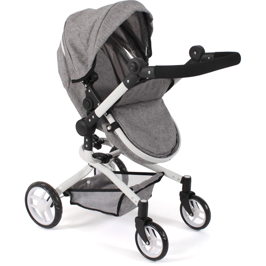 BAYER CHIC 2000 Kombi Puppenwagen YOLO grau