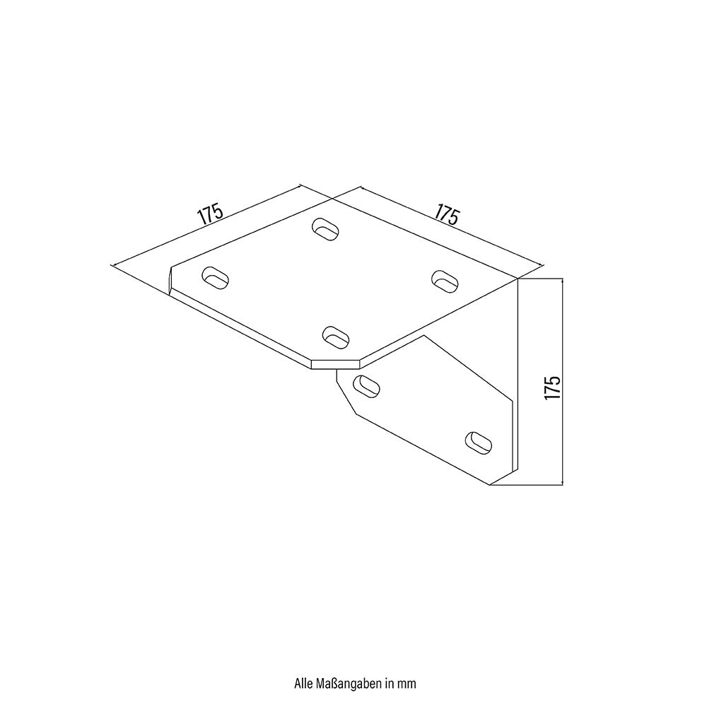 Home Deluxe - ERA plafondbeugel voor zonneschermen - 4 stuks, kleur: wit, incl. pluggen | Terrasoverkapping, zonwering, windbescherming